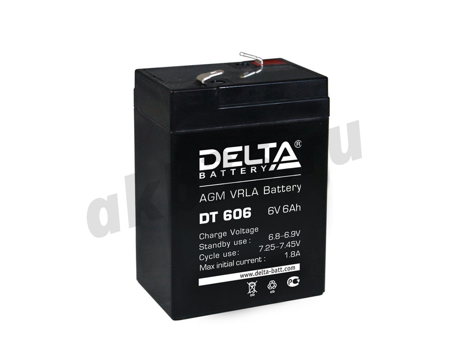Изображение Аккумулятор DELTA DT 606 : №1