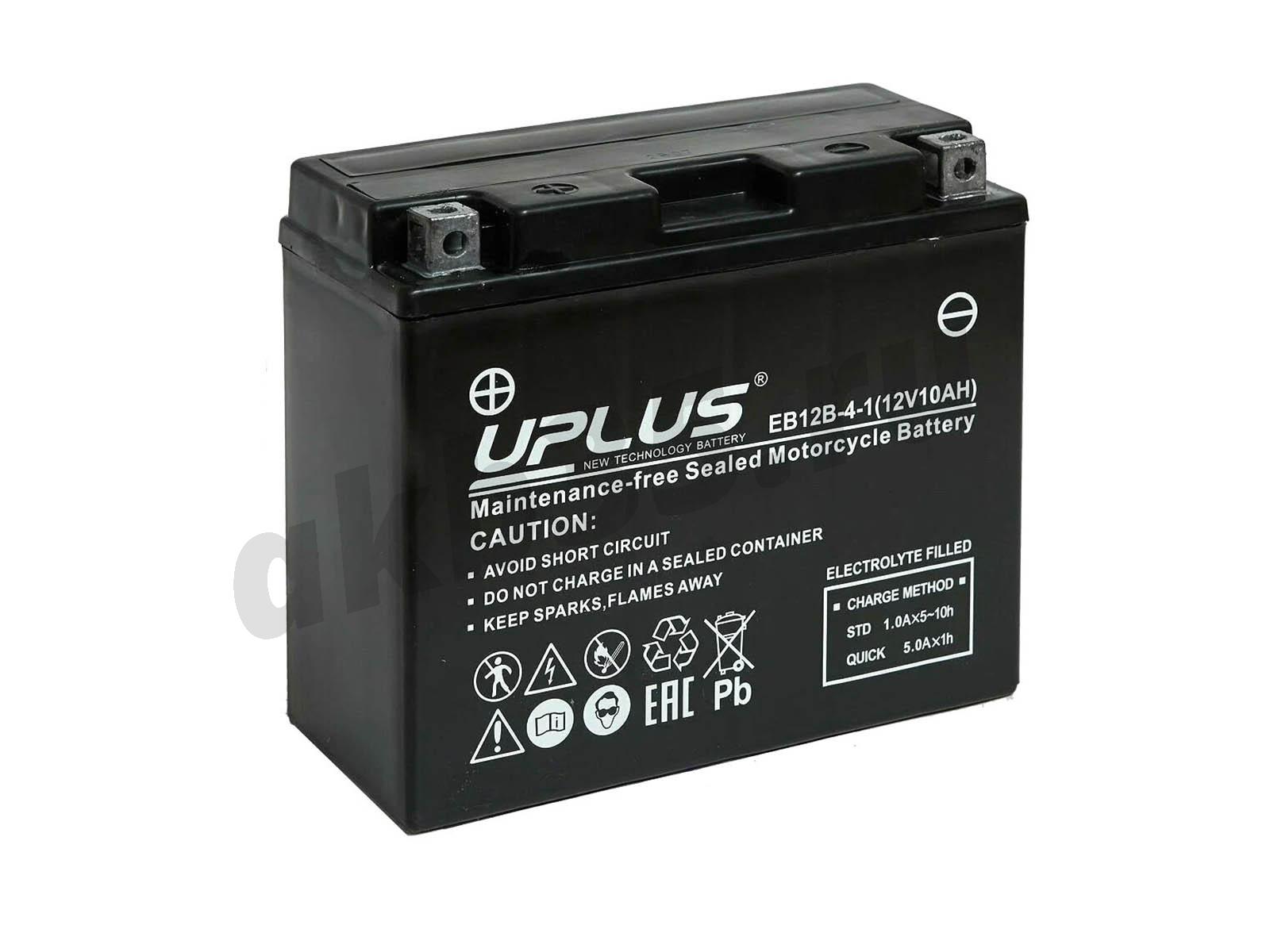 Изображение Аккумулятор UPLUS EB12B-4 (СТ1212.1) (YT12B-BS) : №1